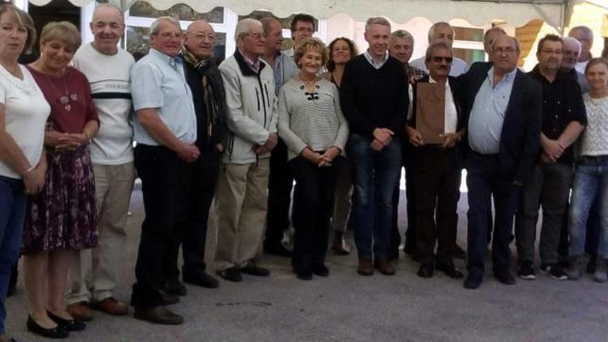 Els alcaldes reunits a Portè-Pimorent durant la Diada de la Cerdanya