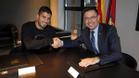 Bartomeu estuvo en la despedida de Suárez