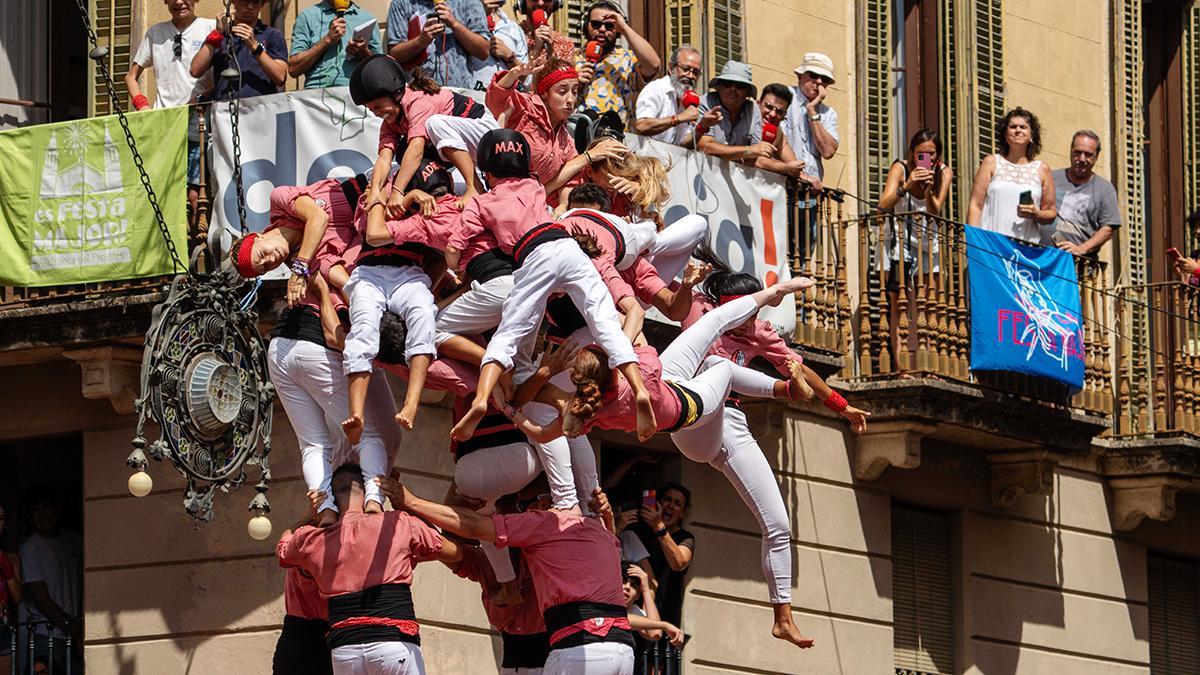 Accidentada diada castellera de Sant Fèlix