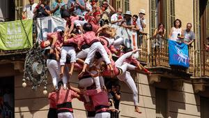 Accidentada diada castellera de Sant Fèlix