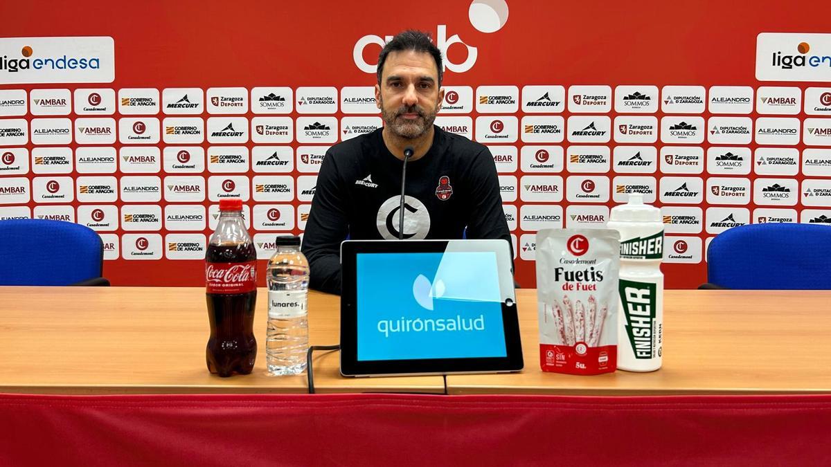 Jesús Ramírez, en la rueda de prensa previa al partido frente al Río Breogán.