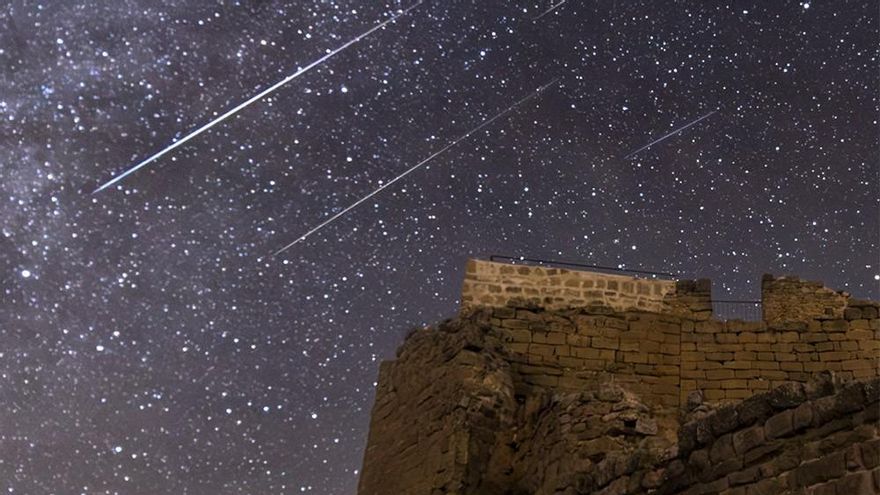 Els Perseids vistos des del Centre Astronòmic del castell de Lladurs, al Solsonès