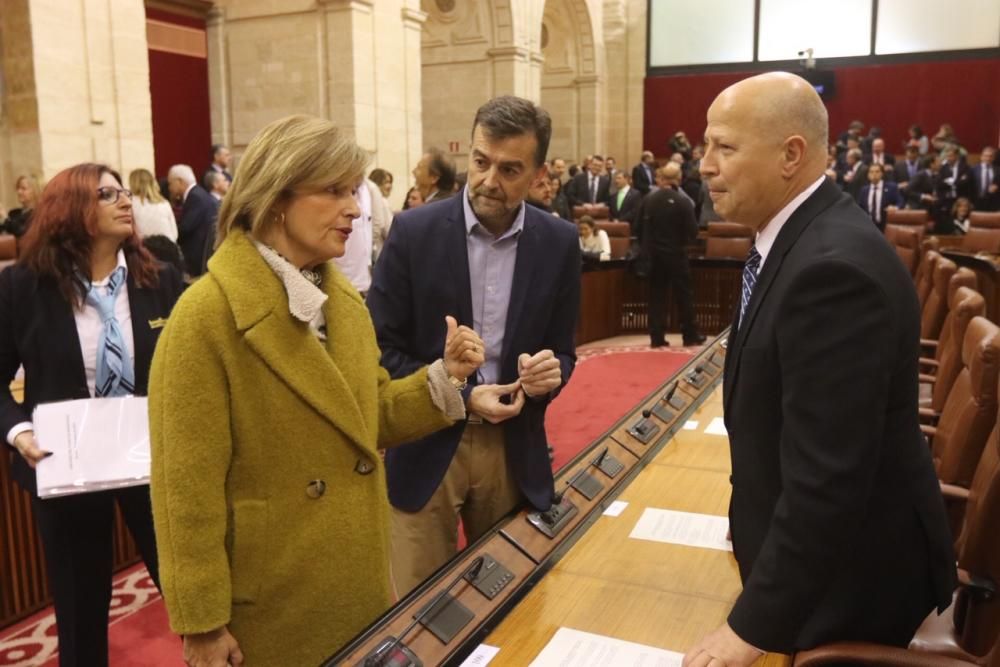 Sesión de investidura de Juanma Moreno como presidente de la Junta de Andalucía