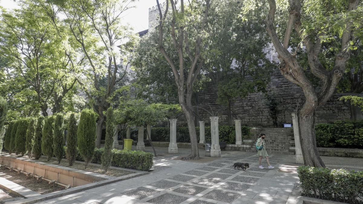 Los jardines de s’Hort del Rei junto al Palacio de la Almudaina.