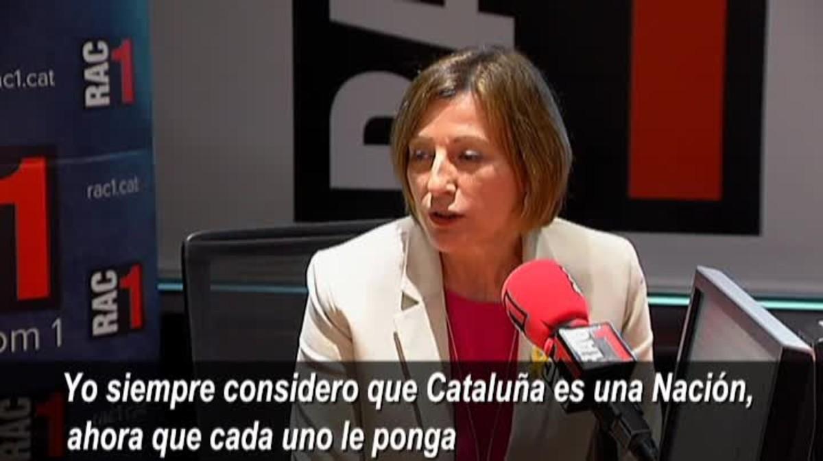 Forcadell se ha negado a opinar sobre las declaraciones ante el Tribunal Supremo de Joaquim Forn, Jordi Sànchez y Jordi Cuixart.