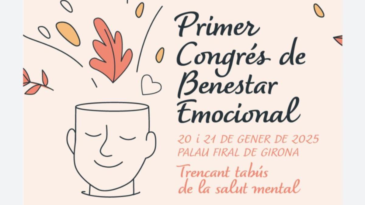 Cartel del Congrés de Benestar Emocional de Girona