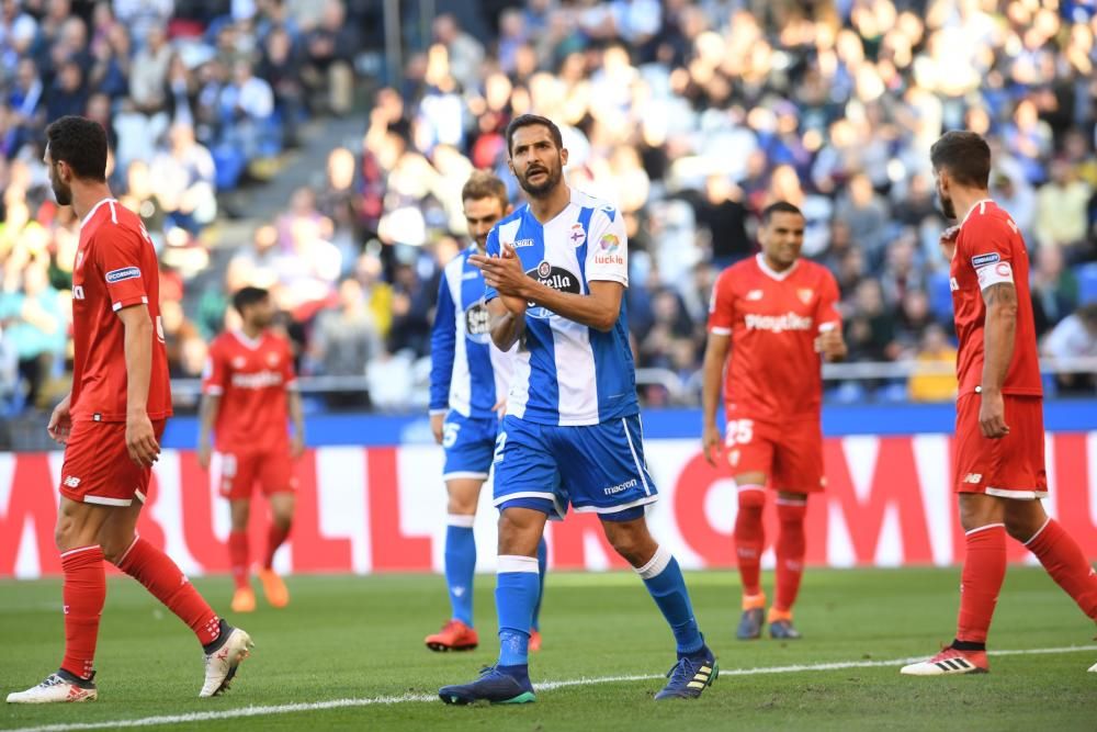 El Dépor no pasa del empate ante el Sevilla