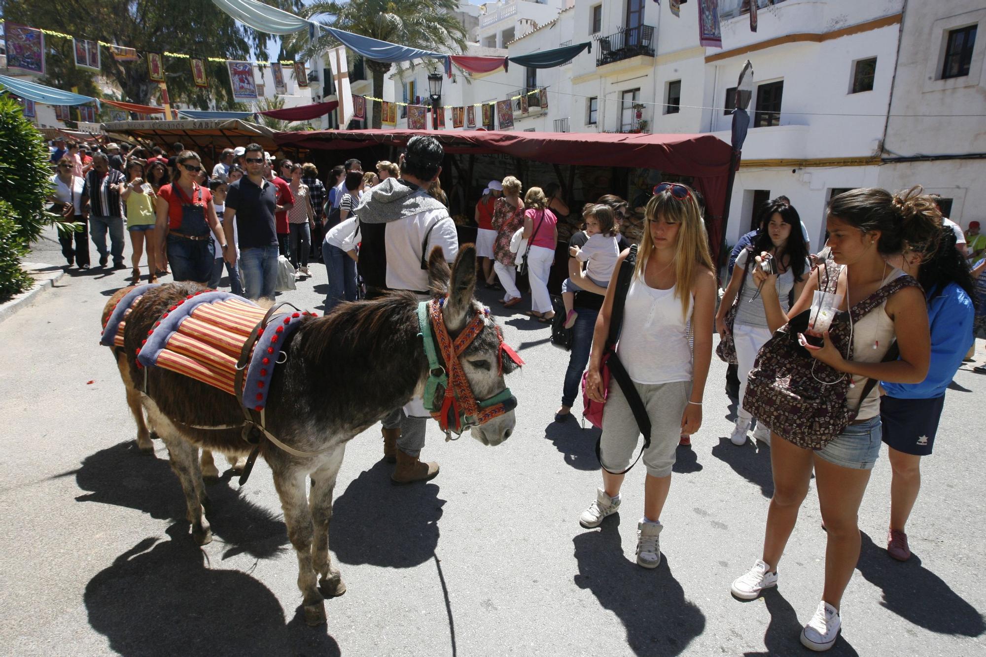 Edición de 2012 de la Feria Medieval de Ibiza.