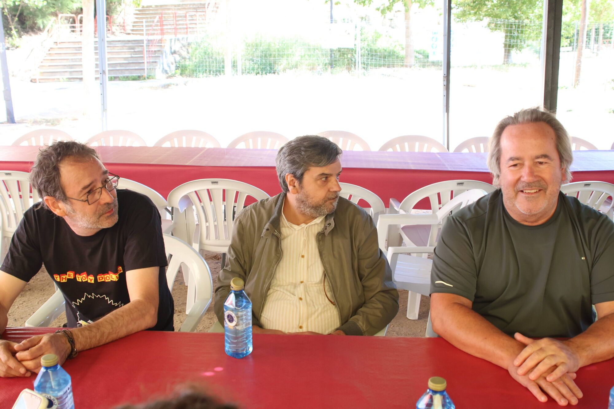 Miguel Ángel Viñas, Paco Arnau y Francisco Guarido.