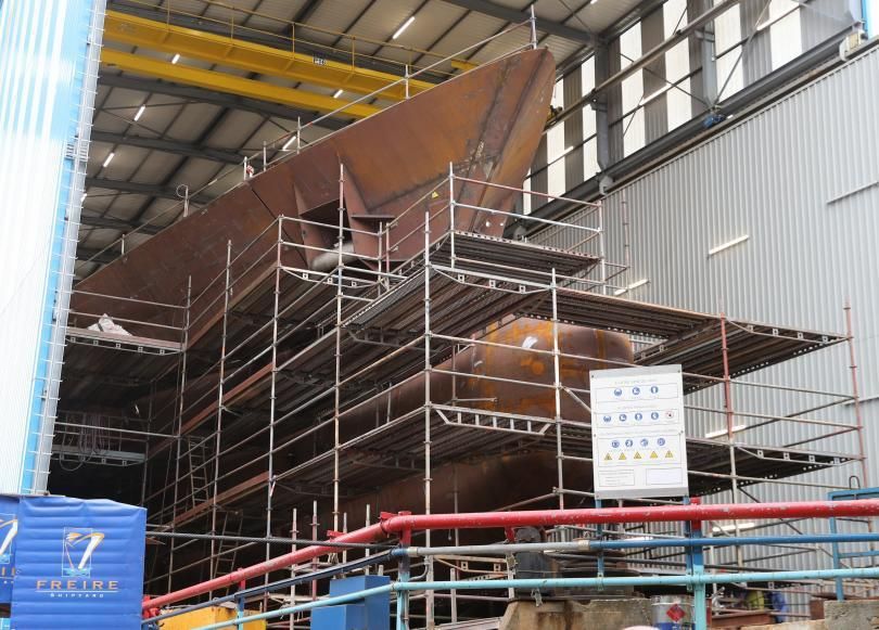 Proceso de construcción del “Monteraiola”, para Calvo y a cargo de Freire.