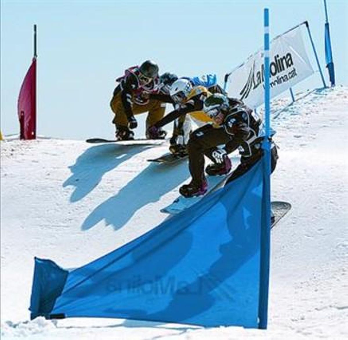 Surf de neu al Mundial de la Molina del 2011.