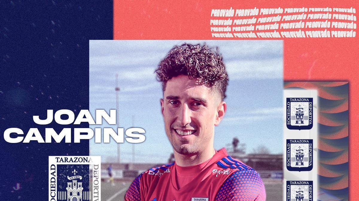 Joan Campins fichó por el Tarazona tras su etapa en el Real Zaragoza