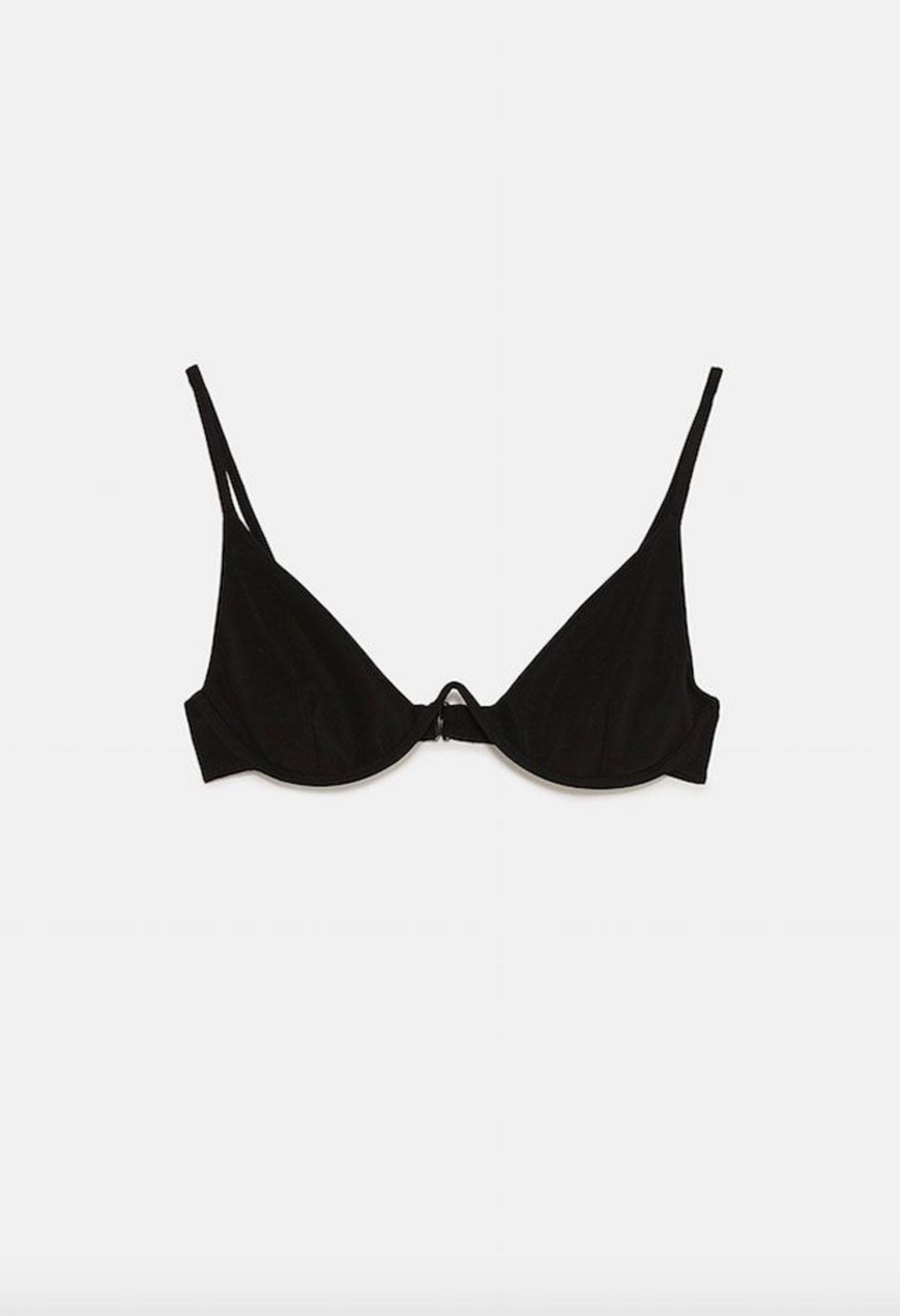 Colección Beachwear de Zara: top bikini estructura