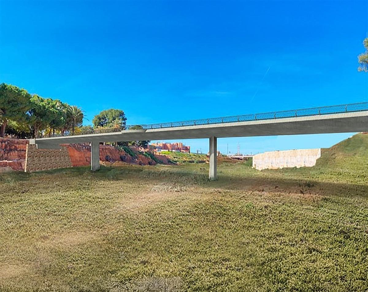 Recreación virtual del futuro puente.