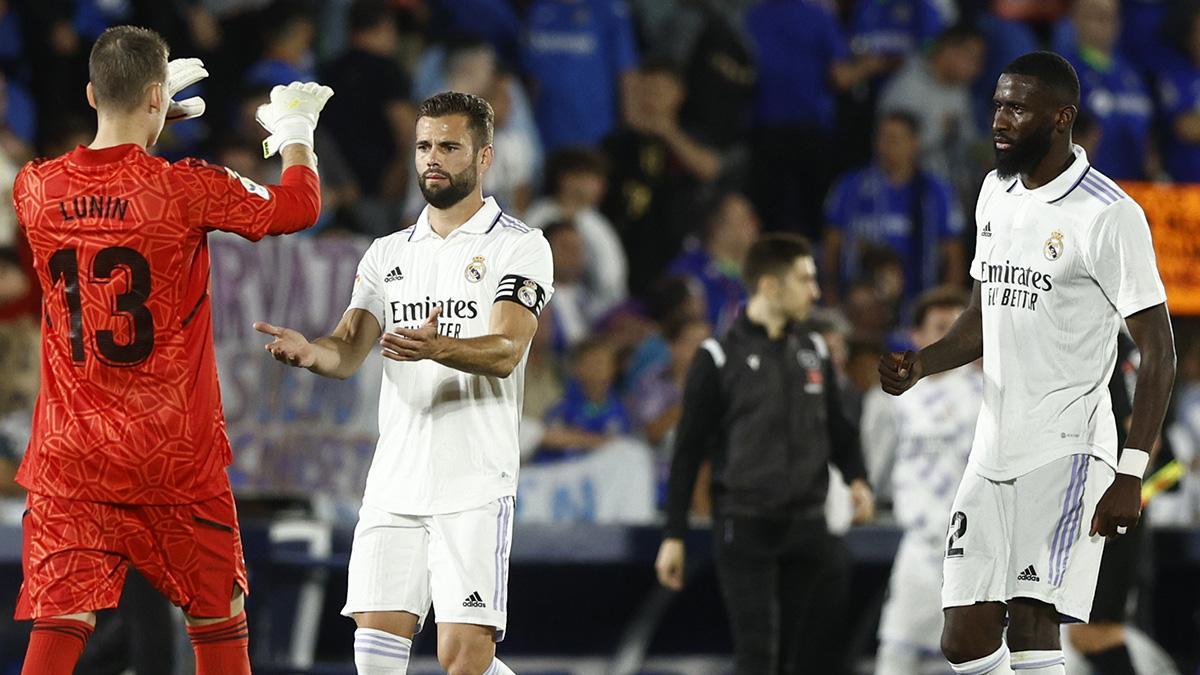 Lunin, Nacho y Rudiger, suplentes que son titulares por las lesiones