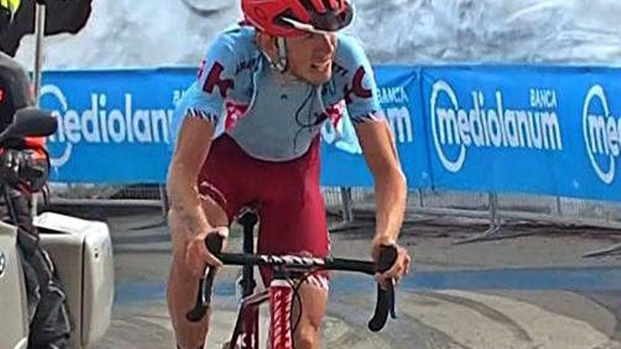 El rus Ilnur Zakarin, guanyador de l&#039;etapa d&#039;ahir, als darrers metres