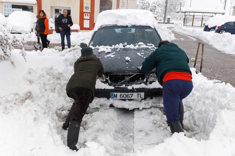 La nieve azota la península