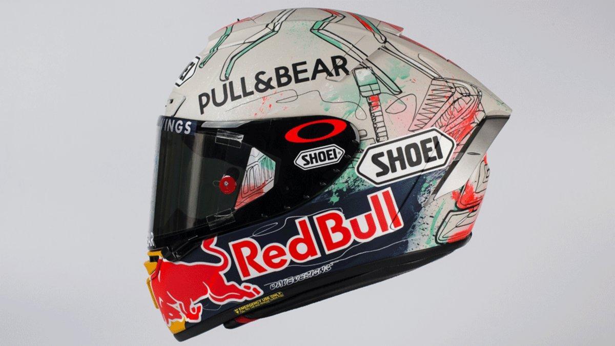 El diseño del casco que estrenará Marc en Montmeló
