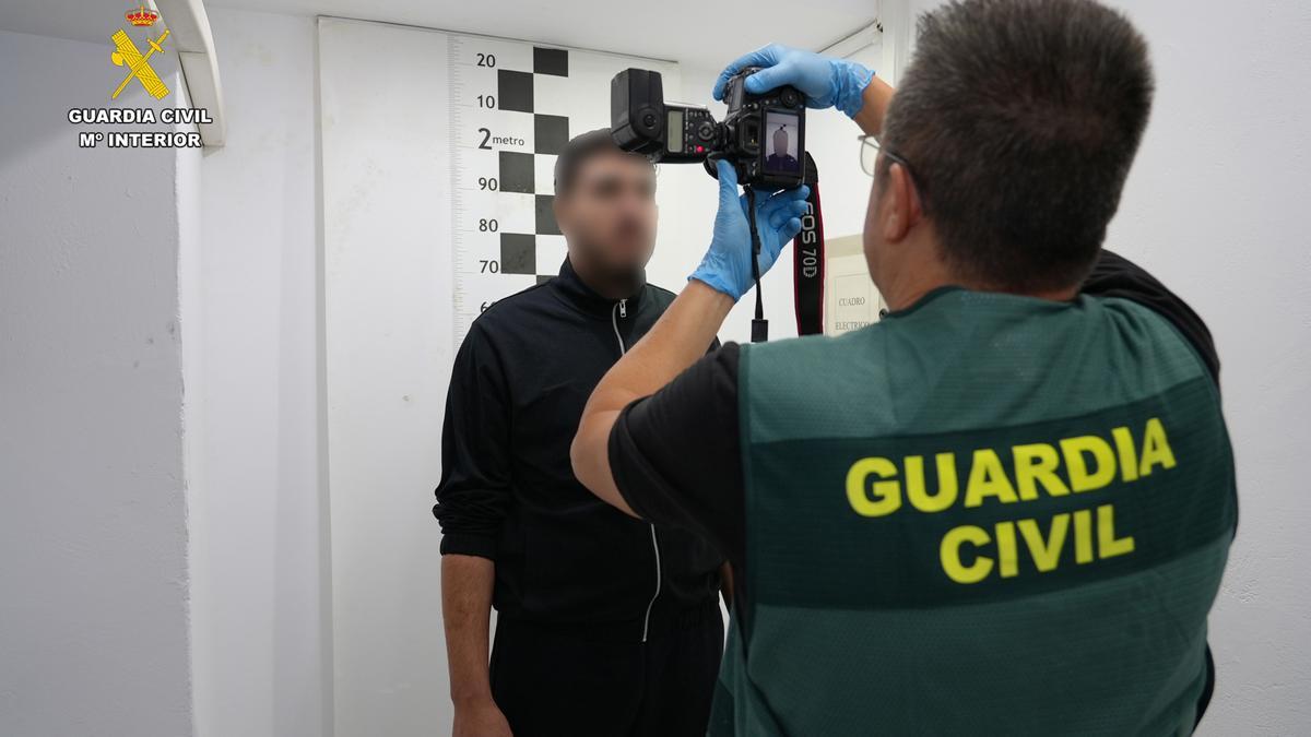 Karim en dependencias de la Guardia Civil.