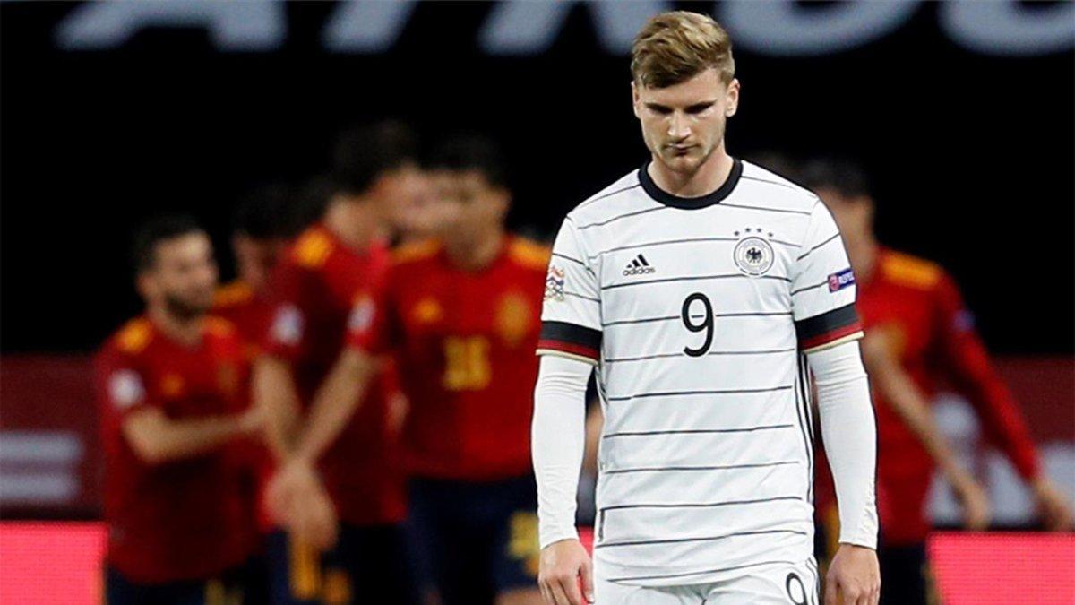 La cara de Timo Werner era todo un poema