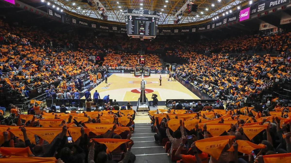 La Fonteta, casi llena en las semifinales de la Eurocup ante el Virtus Bolonia