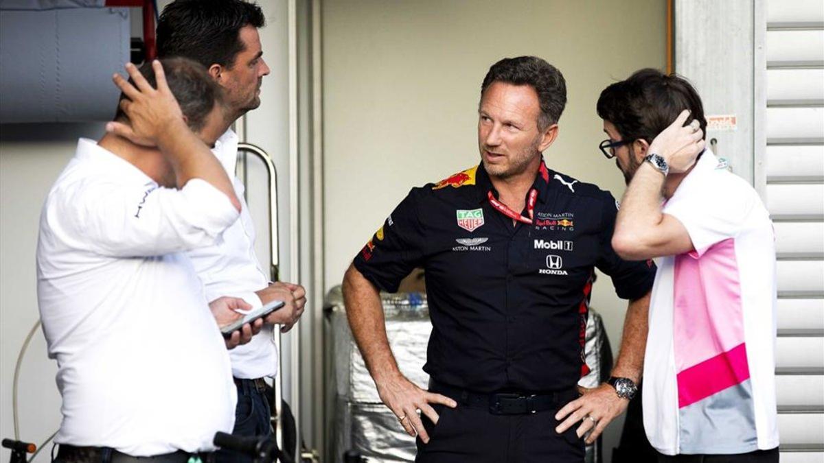 Christian Horner, en el GP de Bélgica de 2019