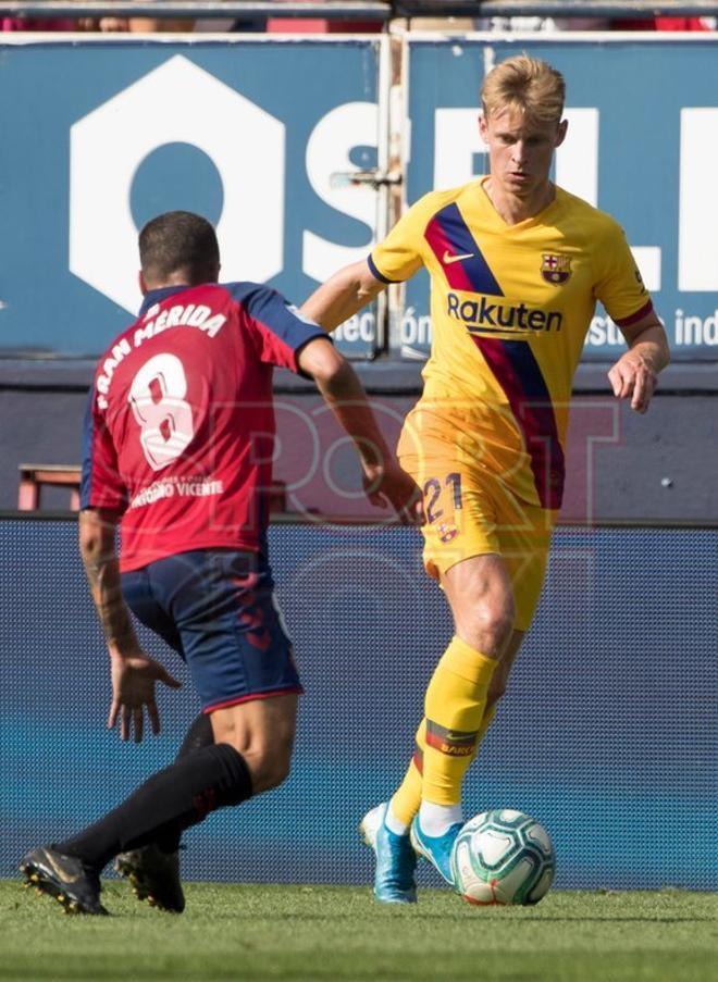 Las imágenes del partido entre  el Osasuna y el FC Barcelona correspondiente a la jornada 3 de LaLiga Santander disputado en el estadio El Sadar, Pamplona.