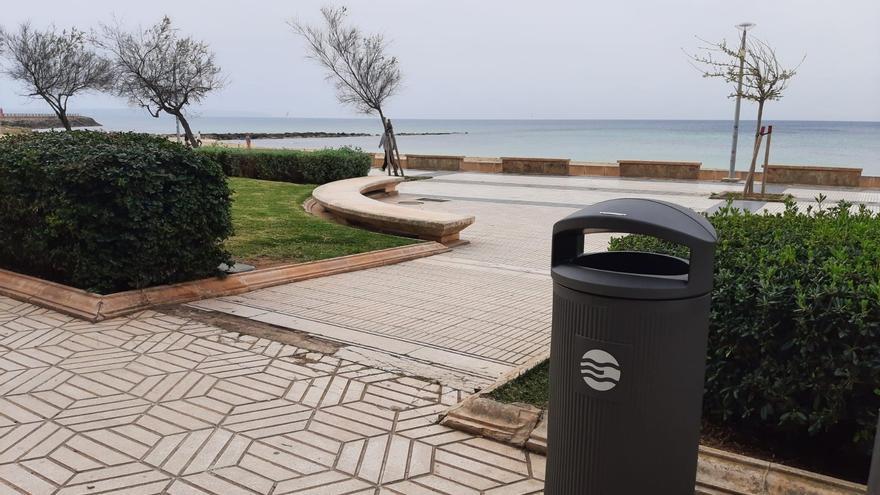 Emaya instala 264 nuevas papeleras de 120 litros entre Can Pere Antoni y Playa de Palma