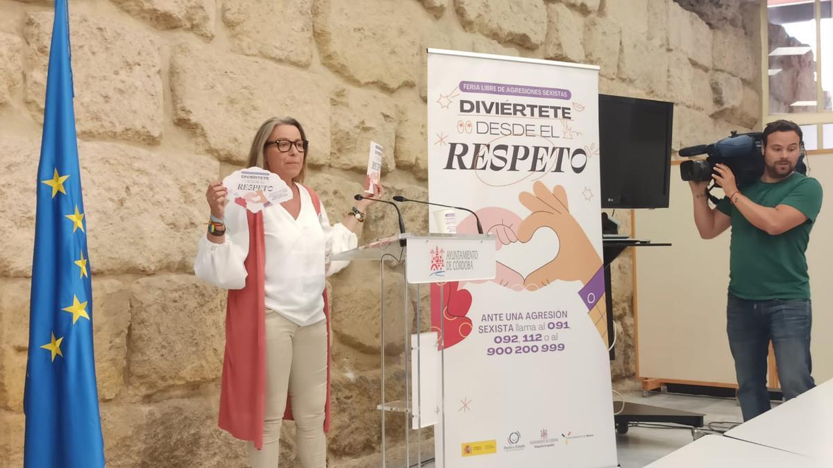 Isabel Albás, en la presentación de la campaña.