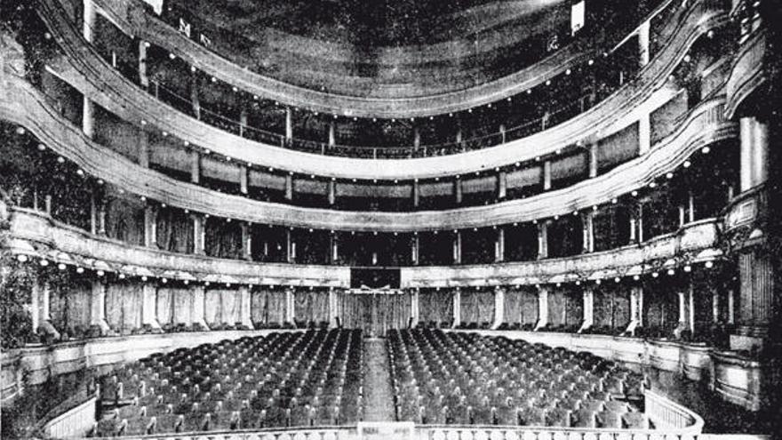 Fotografía de Llanos &quot;de la suntuosa sala&quot;, publicada por FARO el 23 de abril de 1927.   //FdV