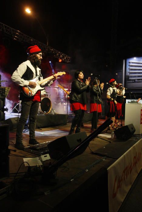 Encesa de llums de Nadal a Platja d'Aro amb els Pastorets Rock