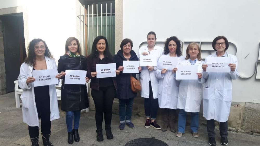 Los profesionales de los centros de salud pararon 15 minutos