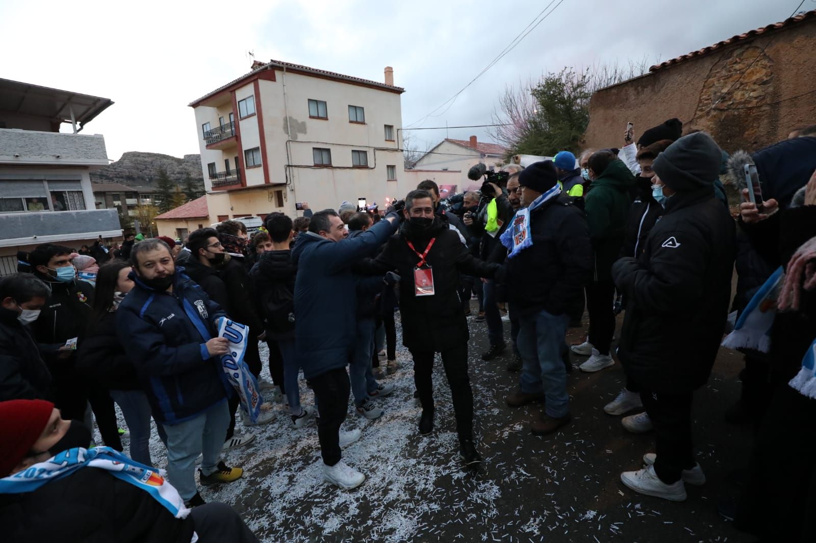 Así se ha vivido en Utrillas la previa del partido de Copa contra el Valencia