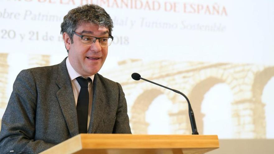 El ministro de Industria, Turismo y Agenda Digital, Álvaro Nadal, en Segovia.