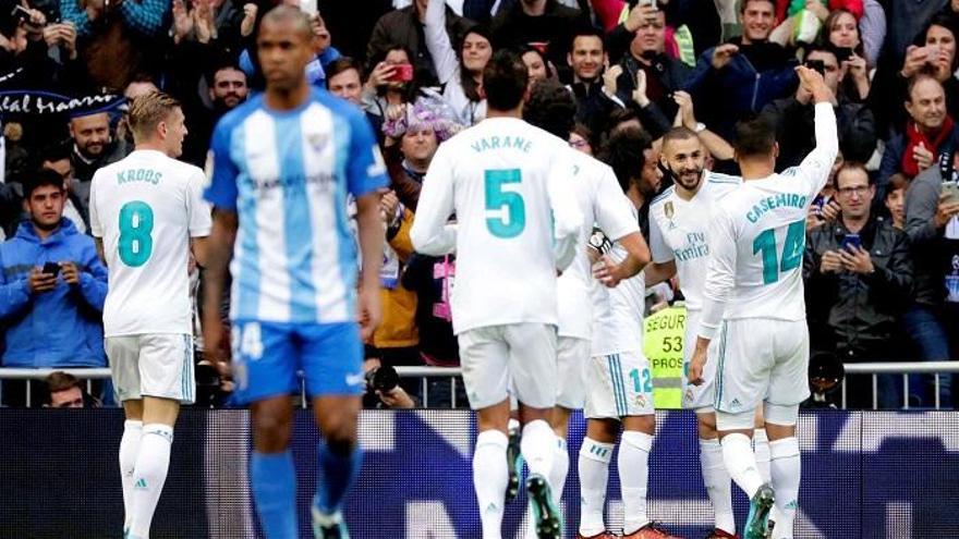 El Málaga CF cayó en el Bernabéu.