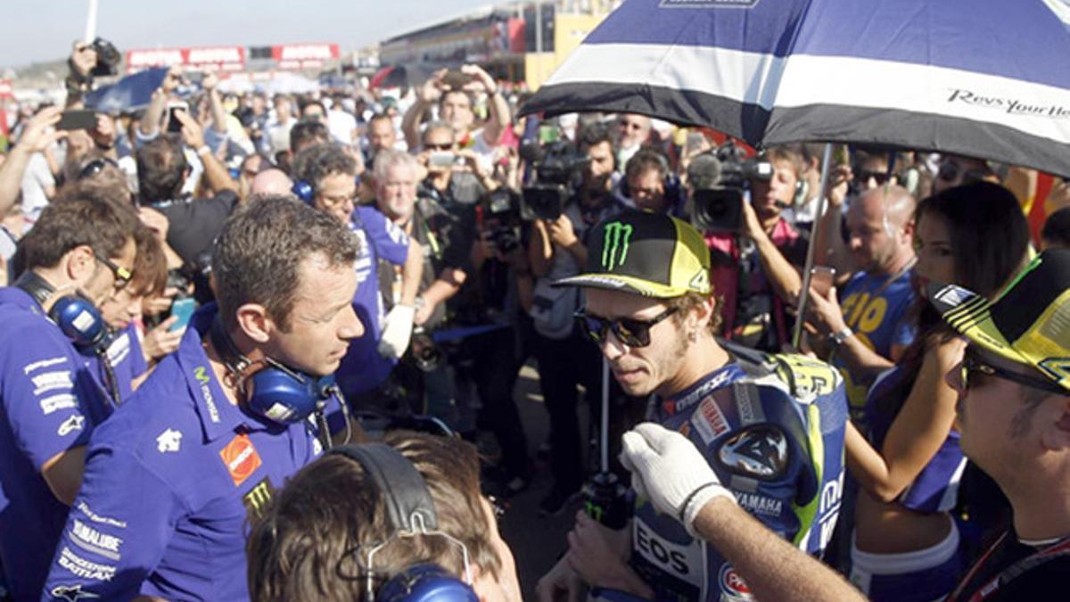 Rossi tuvo mucho apoyo en Valencia