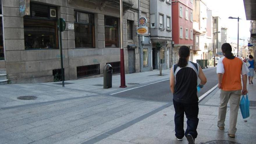 Uno de los rescates fue en una vivienda de la calle Sagunto de Vigo. // FdV