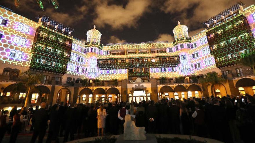 El Santa Catalina, engalanado para su reapertura oficial.