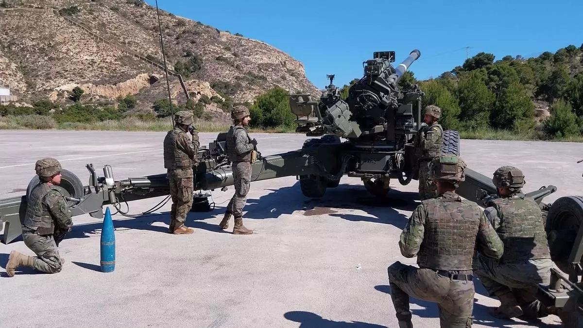 Unidad de Defensa de Costa desplegada en Cartagena.