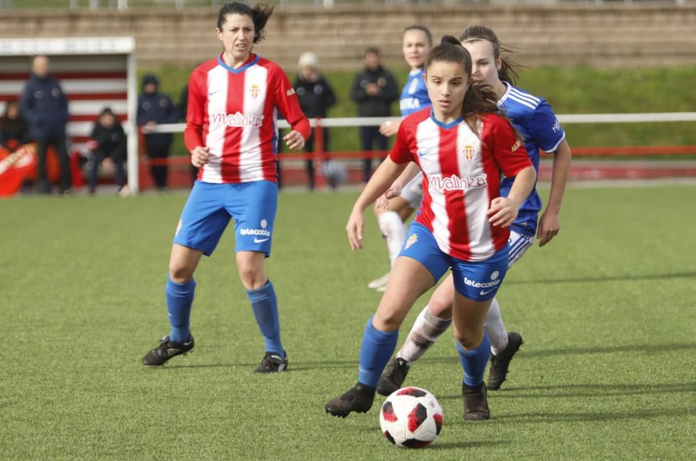 El derbi femenino entre el Sporting y el Oviedo