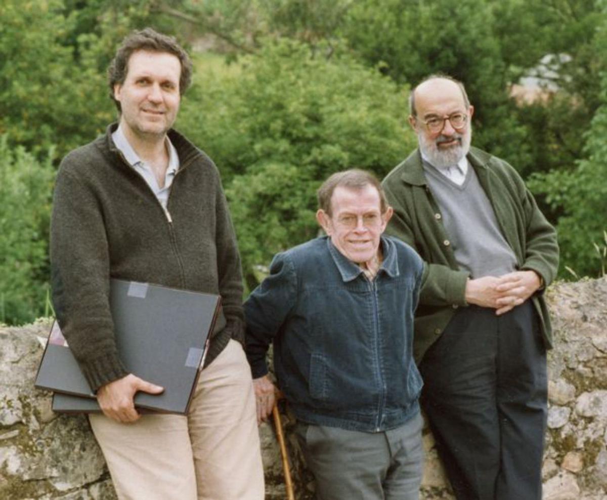 Juaco López, Pablo Ardisana y el geógrafo  Francisco Quirós, en 2006. | Juan Ardisana