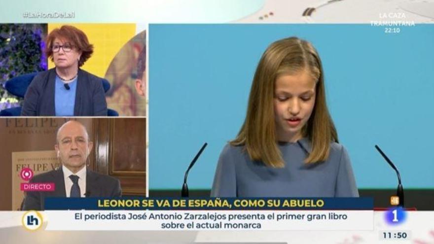 El polèmic rètol de TVE: &quot;Elionor se&#039;n va d&#039;Espanya, com el seu avi&quot;