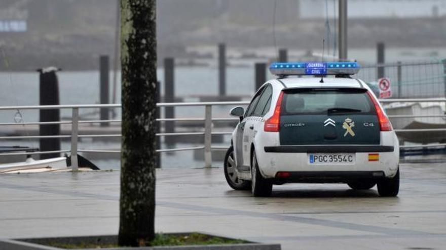 Guardia Civil en Sanxenxo.