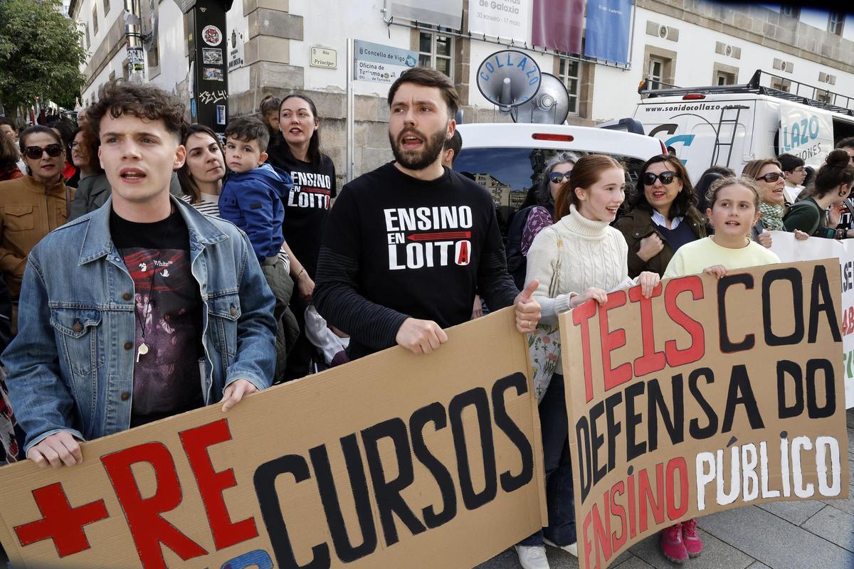 Manifestación de Educación en Vigo