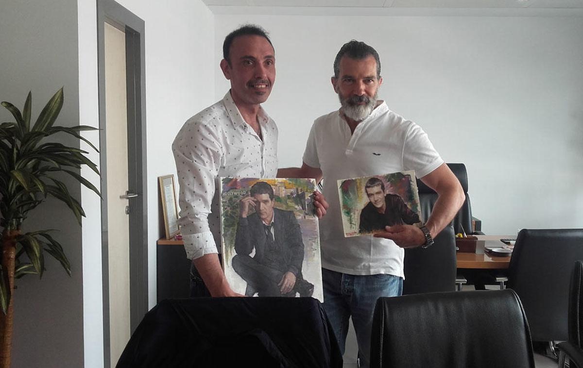 Cristóbal Córdoba pinta a Antonio Banderas