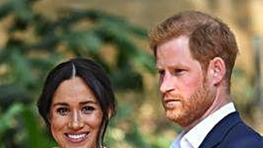 El príncipe Enrique y Meghan Markle.