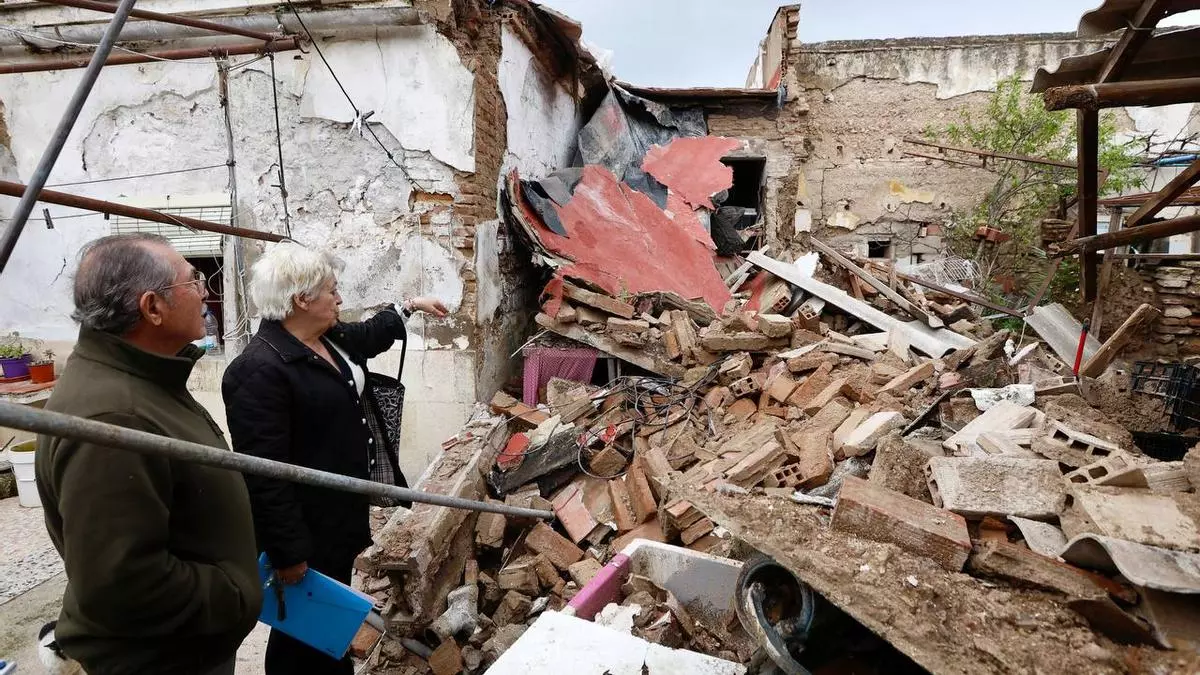 Afectada por el derrumbe de su casa: "Escuché un estruendo y pensé que era el trueno de una tormenta"