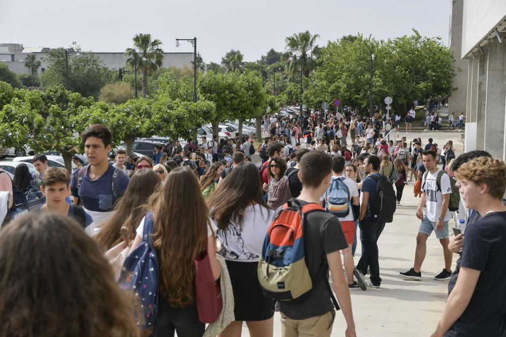 Primer dia de Selectividad en Mallorca