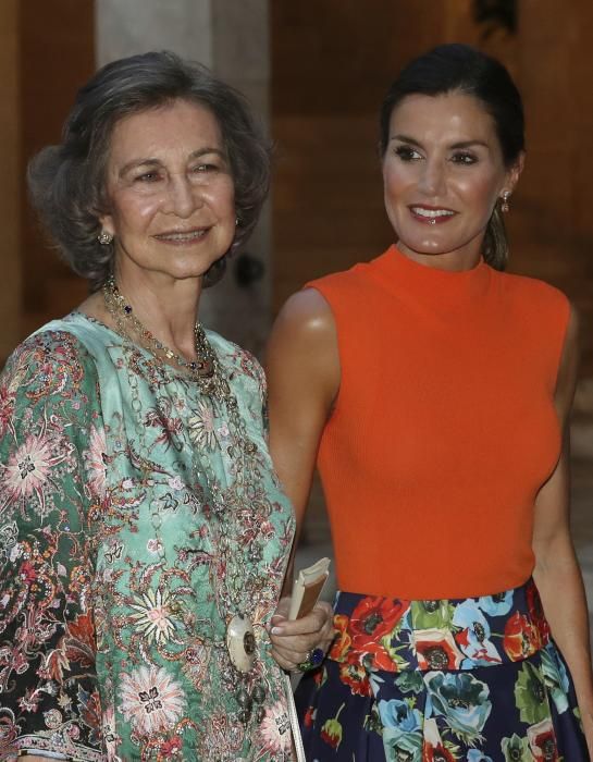 La reina Letizia y la reina Sofía en Mallorca