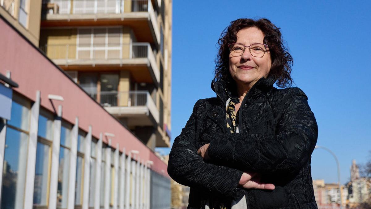 L'actriu i formadora teatral Pilar Prats fotografiada aquesta setmana a Girona.